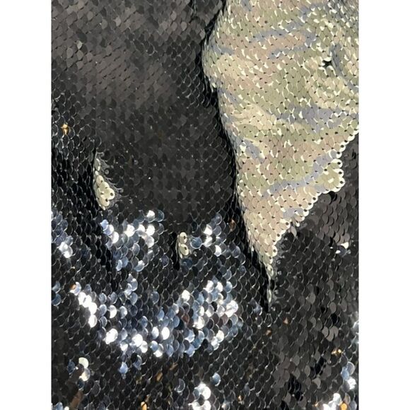 Free People Camo Reversible-Sequin Mini Skirt Black Gray-Green Size 0 NWT - Picture 5 of 9